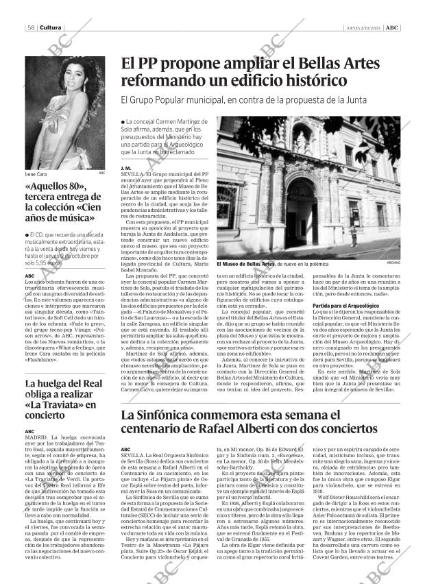 ABC SEVILLA 02-10-2003 página 58