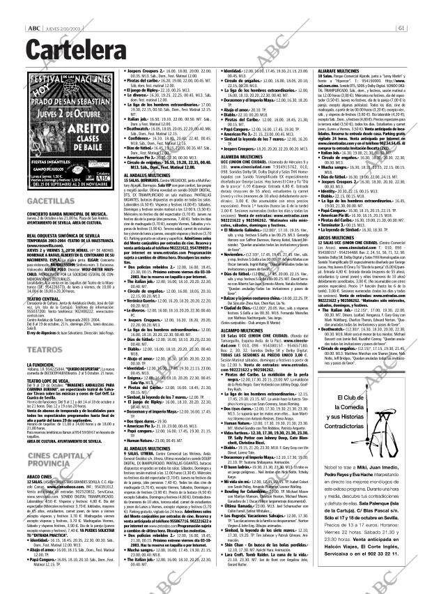 ABC SEVILLA 02-10-2003 página 61