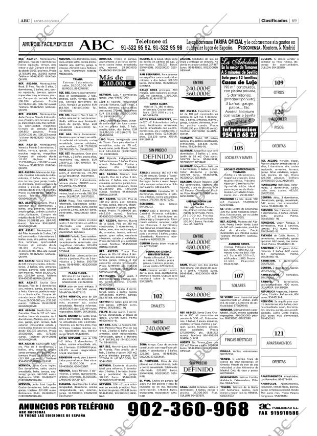 ABC SEVILLA 02-10-2003 página 69