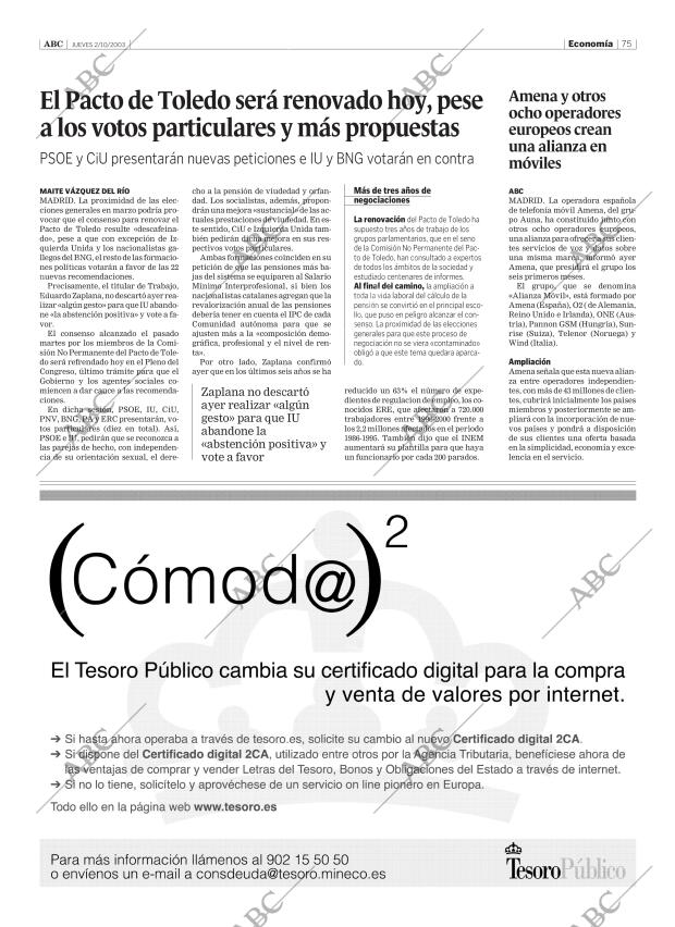 ABC SEVILLA 02-10-2003 página 75