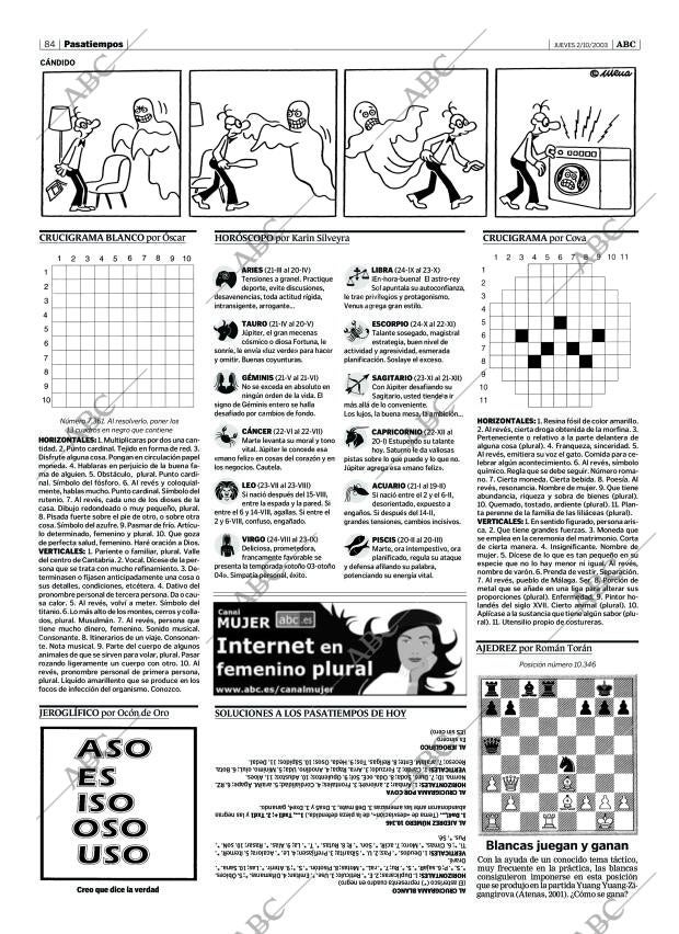 ABC SEVILLA 02-10-2003 página 84