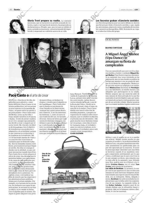 ABC SEVILLA 02-10-2003 página 86