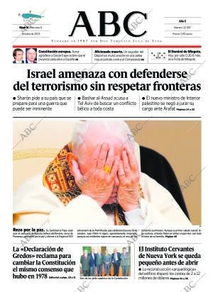 ABC MADRID 08-10-2003 página 1
