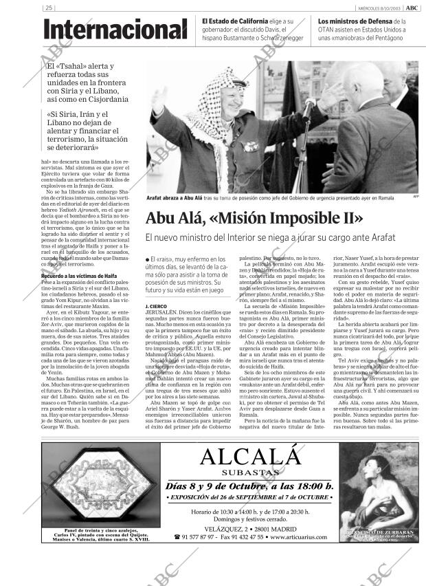 ABC MADRID 08-10-2003 página 25