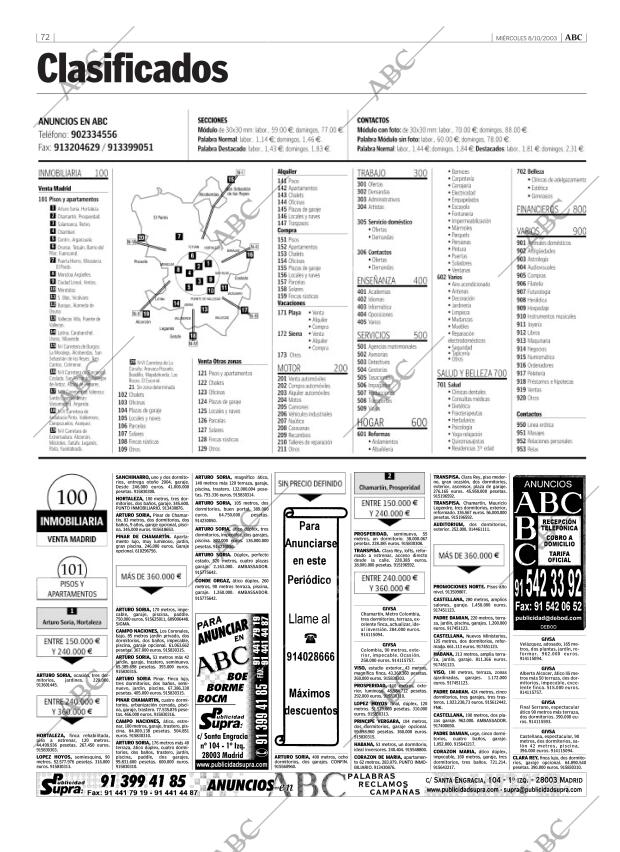 ABC MADRID 08-10-2003 página 72