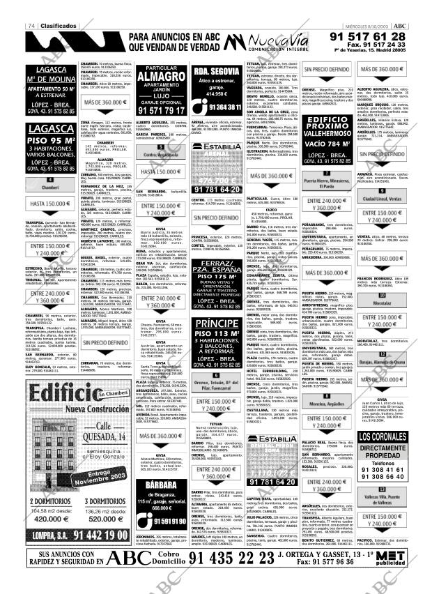 ABC MADRID 08-10-2003 página 74