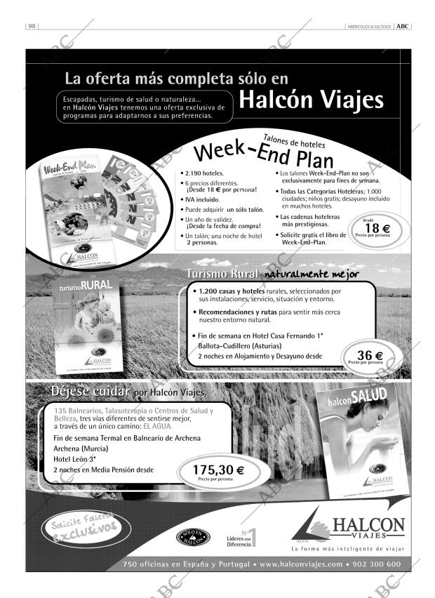 ABC MADRID 08-10-2003 página 98