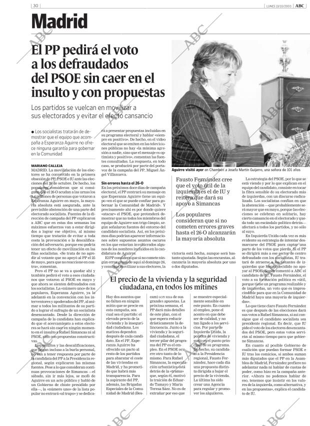ABC MADRID 13-10-2003 página 30