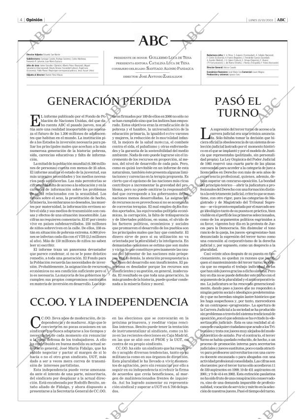 ABC MADRID 13-10-2003 página 4