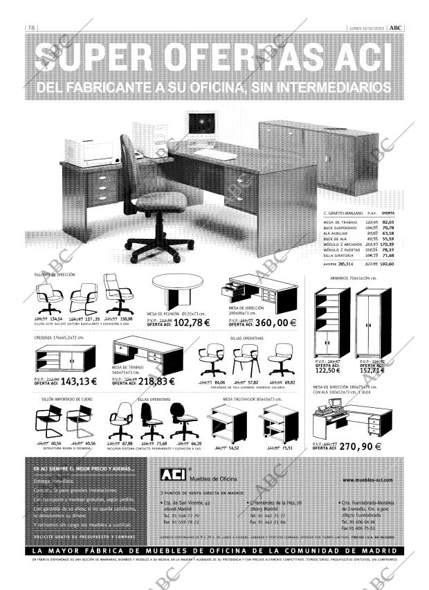 ABC MADRID 13-10-2003 página 78