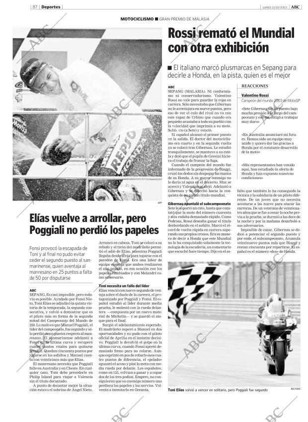 ABC MADRID 13-10-2003 página 87