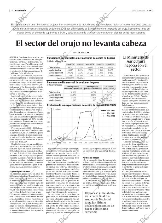 ABC SEVILLA 13-10-2003 página 74