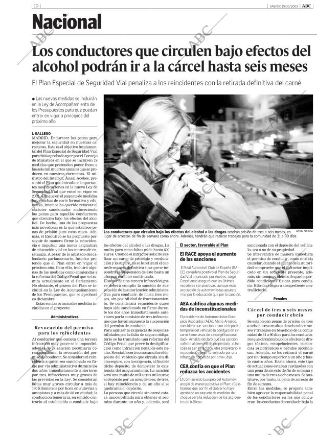 ABC MADRID 18-10-2003 página 10