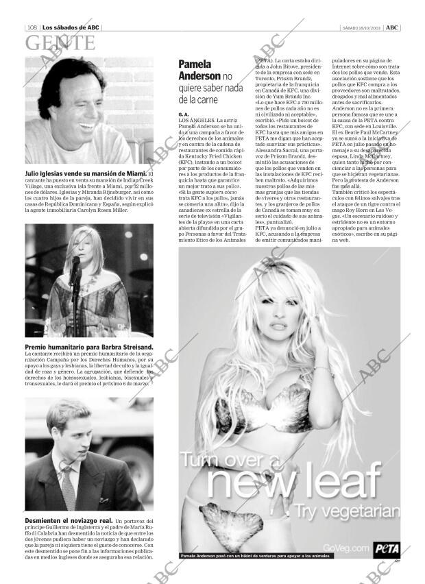 ABC MADRID 18-10-2003 página 108