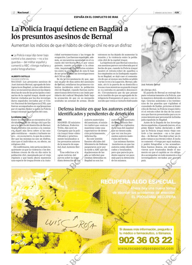 ABC MADRID 18-10-2003 página 12