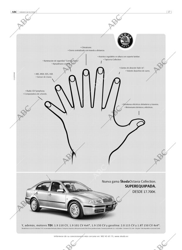 ABC MADRID 18-10-2003 página 17