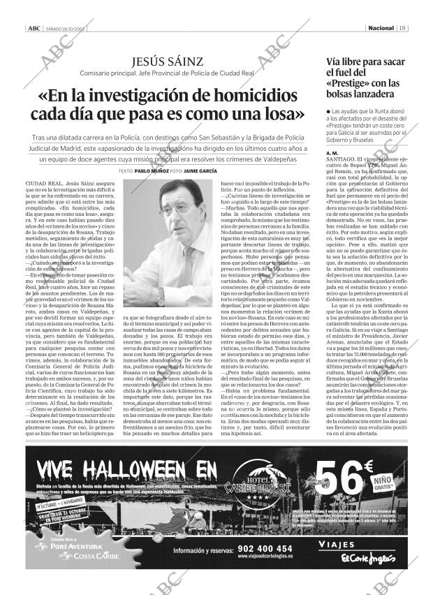 ABC MADRID 18-10-2003 página 19