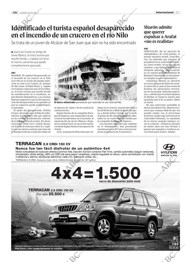 ABC MADRID 18-10-2003 página 27