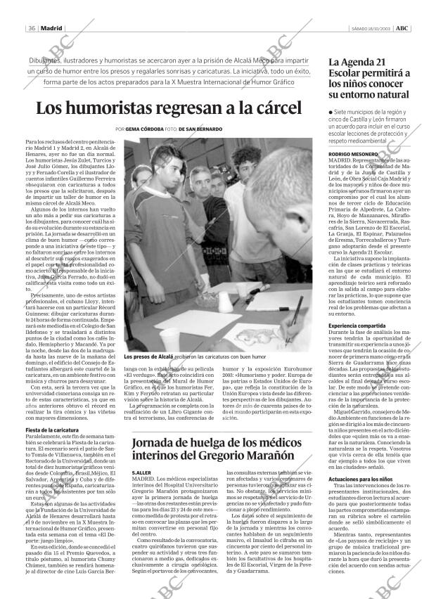 ABC MADRID 18-10-2003 página 36