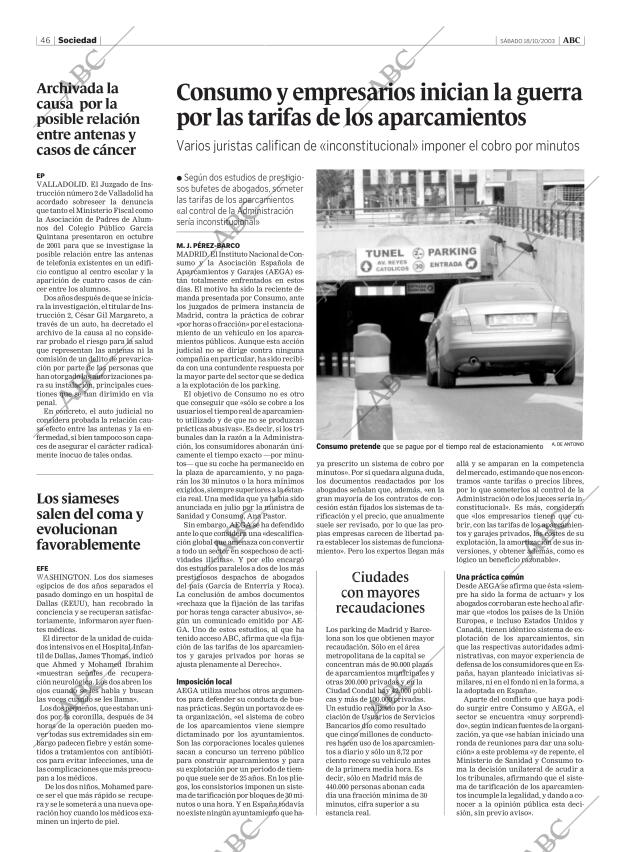ABC MADRID 18-10-2003 página 46