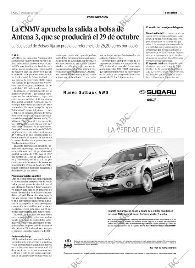 ABC MADRID 18-10-2003 página 47