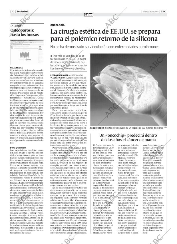 ABC MADRID 18-10-2003 página 50