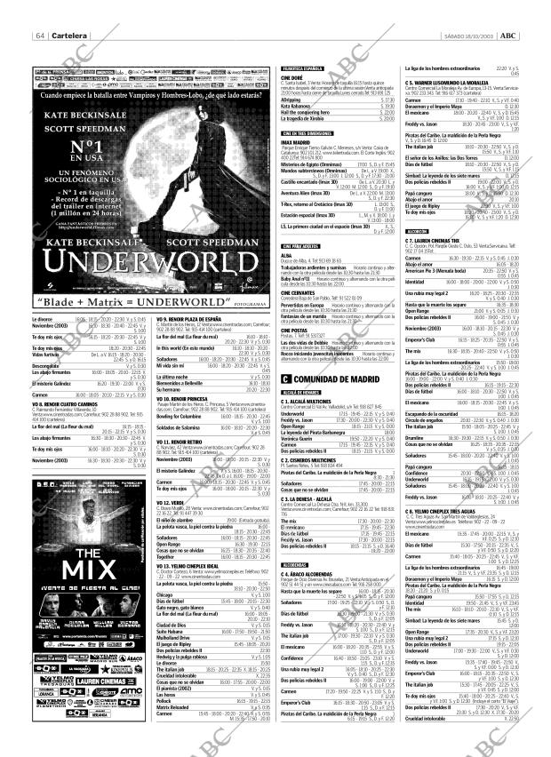 ABC MADRID 18-10-2003 página 64