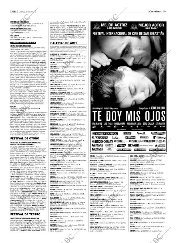 ABC MADRID 18-10-2003 página 69