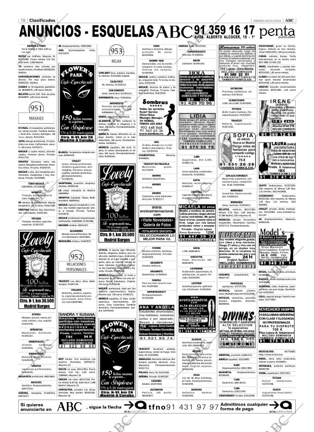 ABC MADRID 18-10-2003 página 78