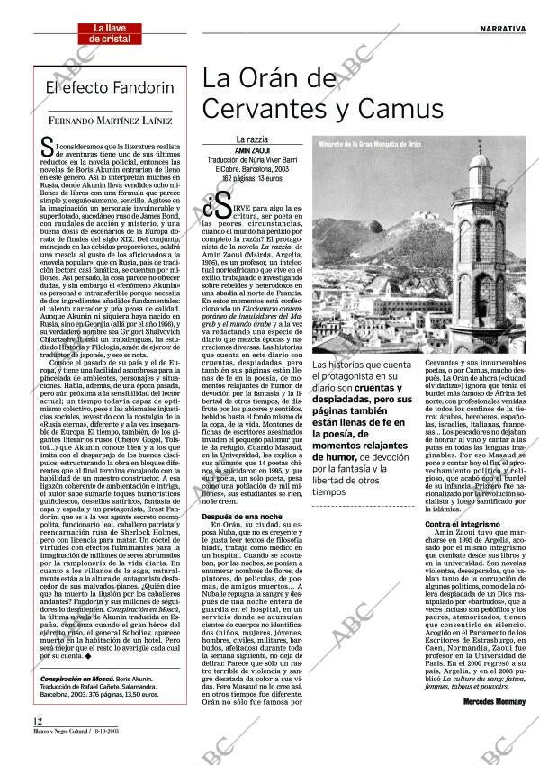 CULTURAL MADRID 18-10-2003 página 12