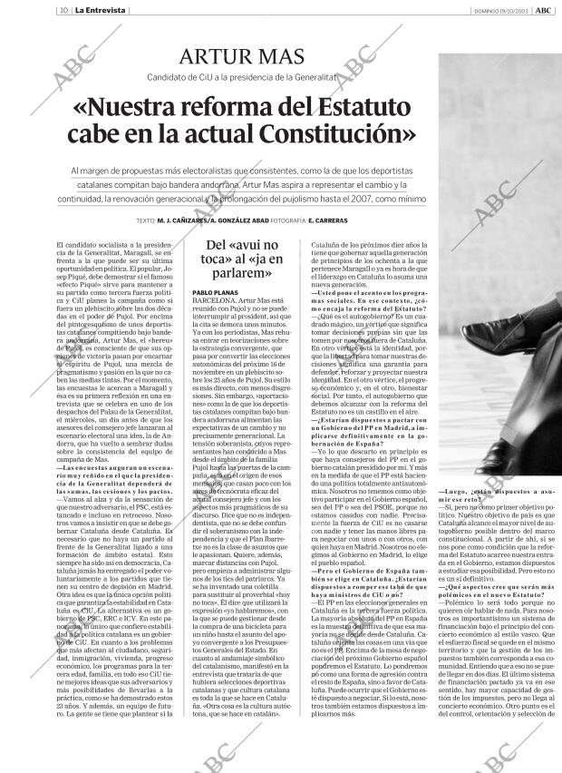 ABC MADRID 19-10-2003 página 10