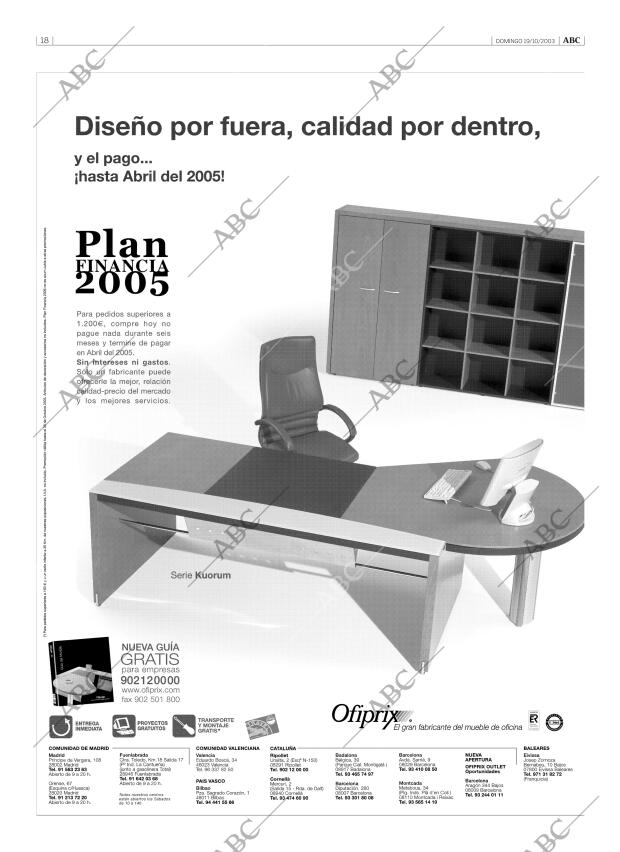 ABC MADRID 19-10-2003 página 18