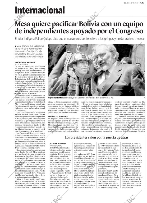 ABC MADRID 19-10-2003 página 30