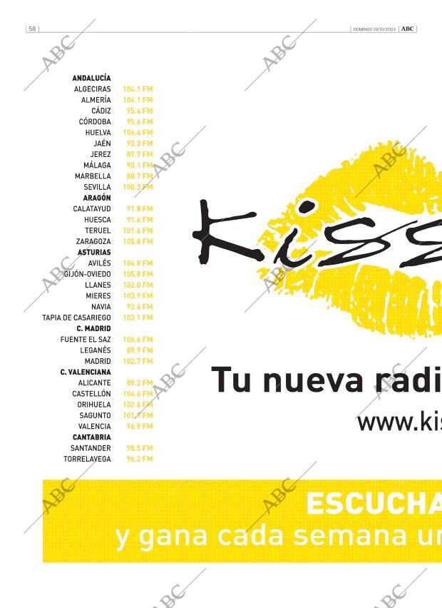 ABC MADRID 19-10-2003 página 58