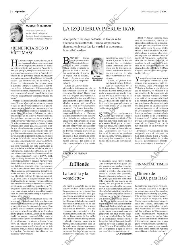 ABC MADRID 19-10-2003 página 6