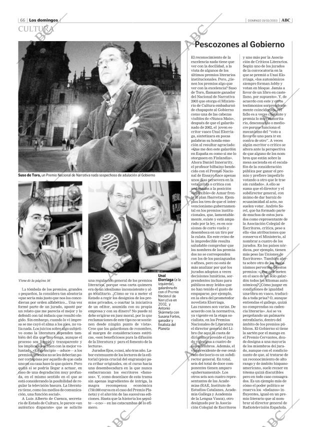 ABC MADRID 19-10-2003 página 66