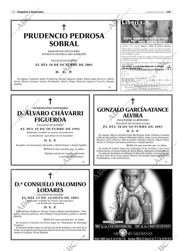 ABC MADRID 19-10-2003 página 90