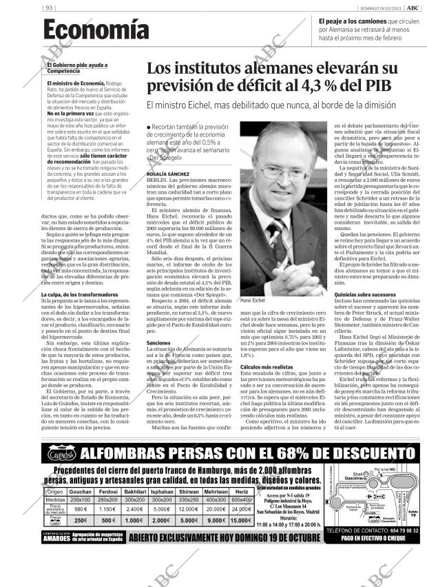 ABC MADRID 19-10-2003 página 93
