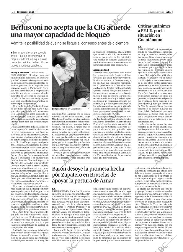 ABC MADRID 23-10-2003 página 24