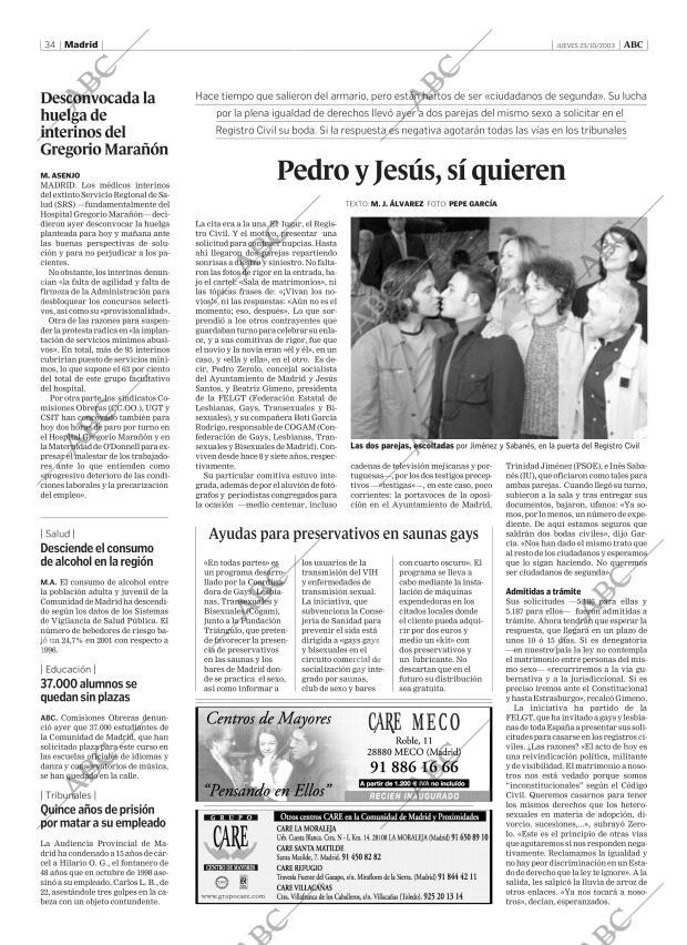 ABC MADRID 23-10-2003 página 34