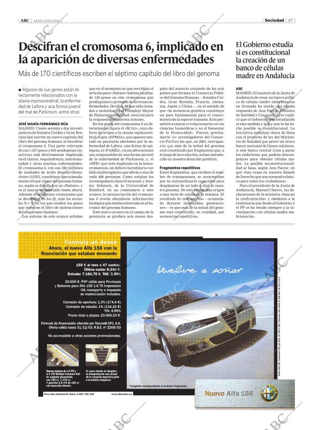 ABC MADRID 23-10-2003 página 47