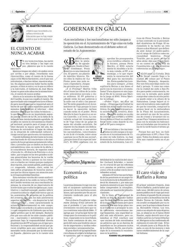 ABC MADRID 23-10-2003 página 6