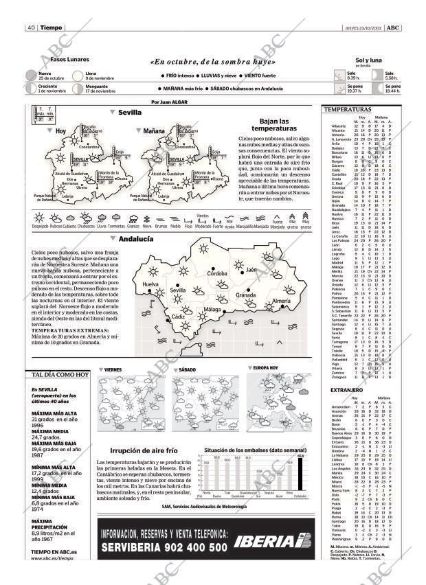 ABC SEVILLA 23-10-2003 página 40