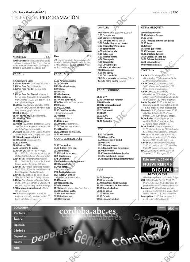 ABC CORDOBA 25-10-2003 página 106