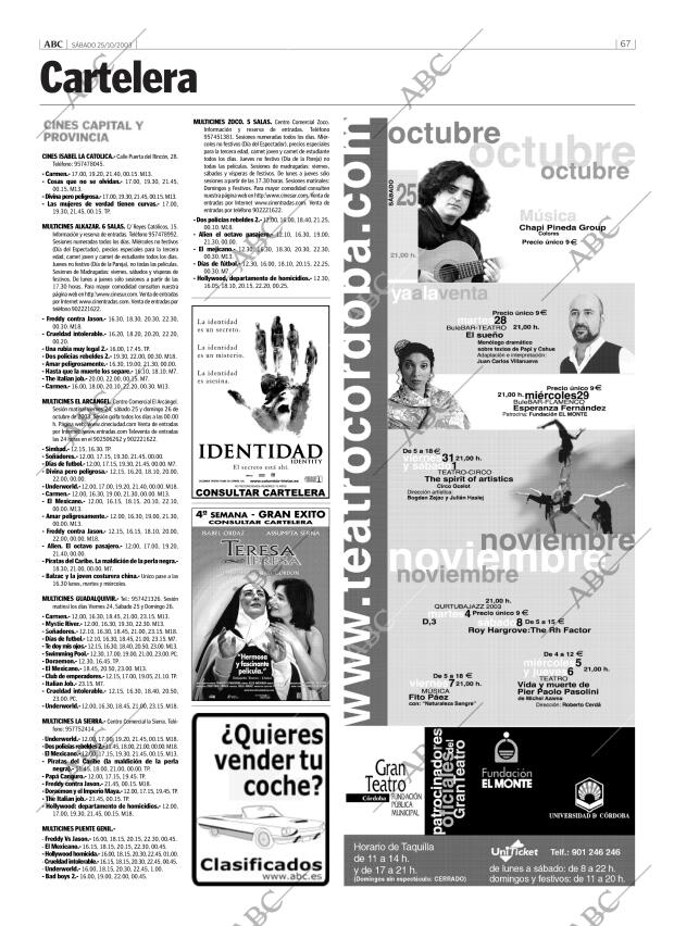 ABC CORDOBA 25-10-2003 página 67