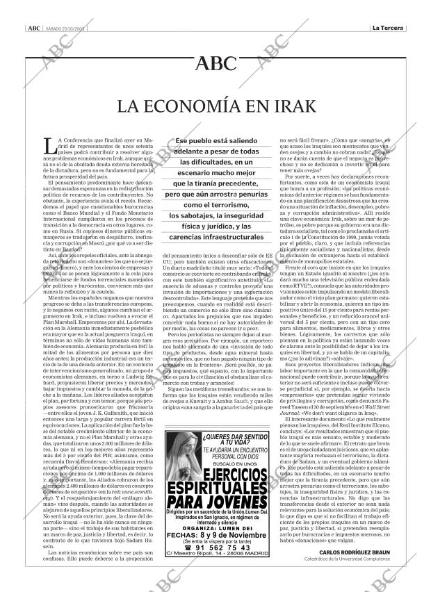 ABC MADRID 25-10-2003 página 3