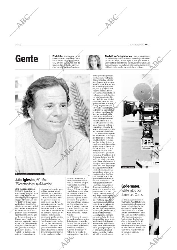 ABC MADRID 27-10-2003 página 104
