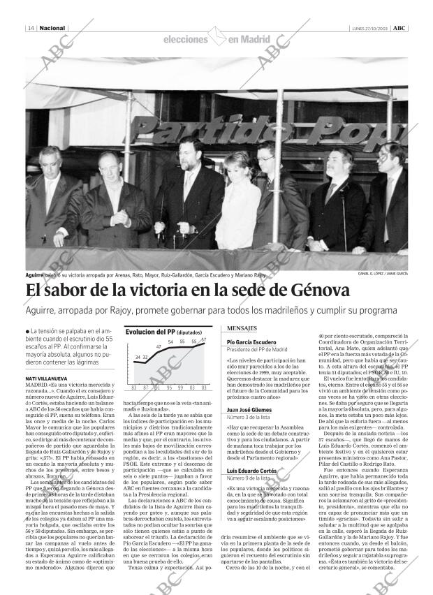 ABC MADRID 27-10-2003 página 14