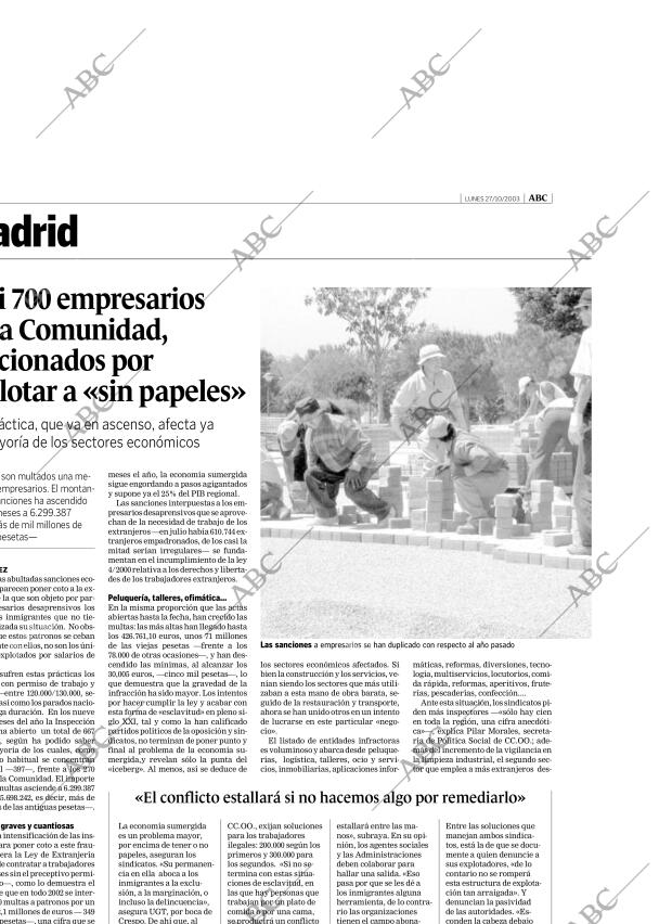 ABC MADRID 27-10-2003 página 40