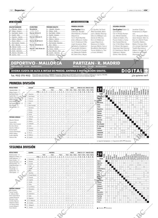 ABC MADRID 27-10-2003 página 92